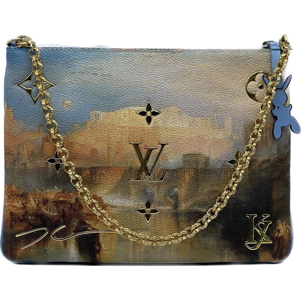 Louis Vuitton Jeff Koons Masters Turner Pochette Clutch Chain Shoulder Bag Rare - Picture 2 of 16